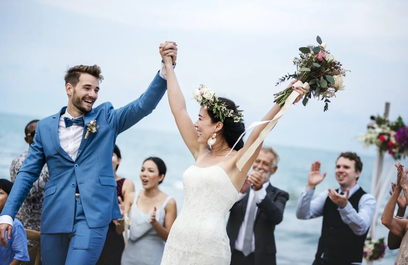 Borne à selfie en action lors d'un mariage professionnel