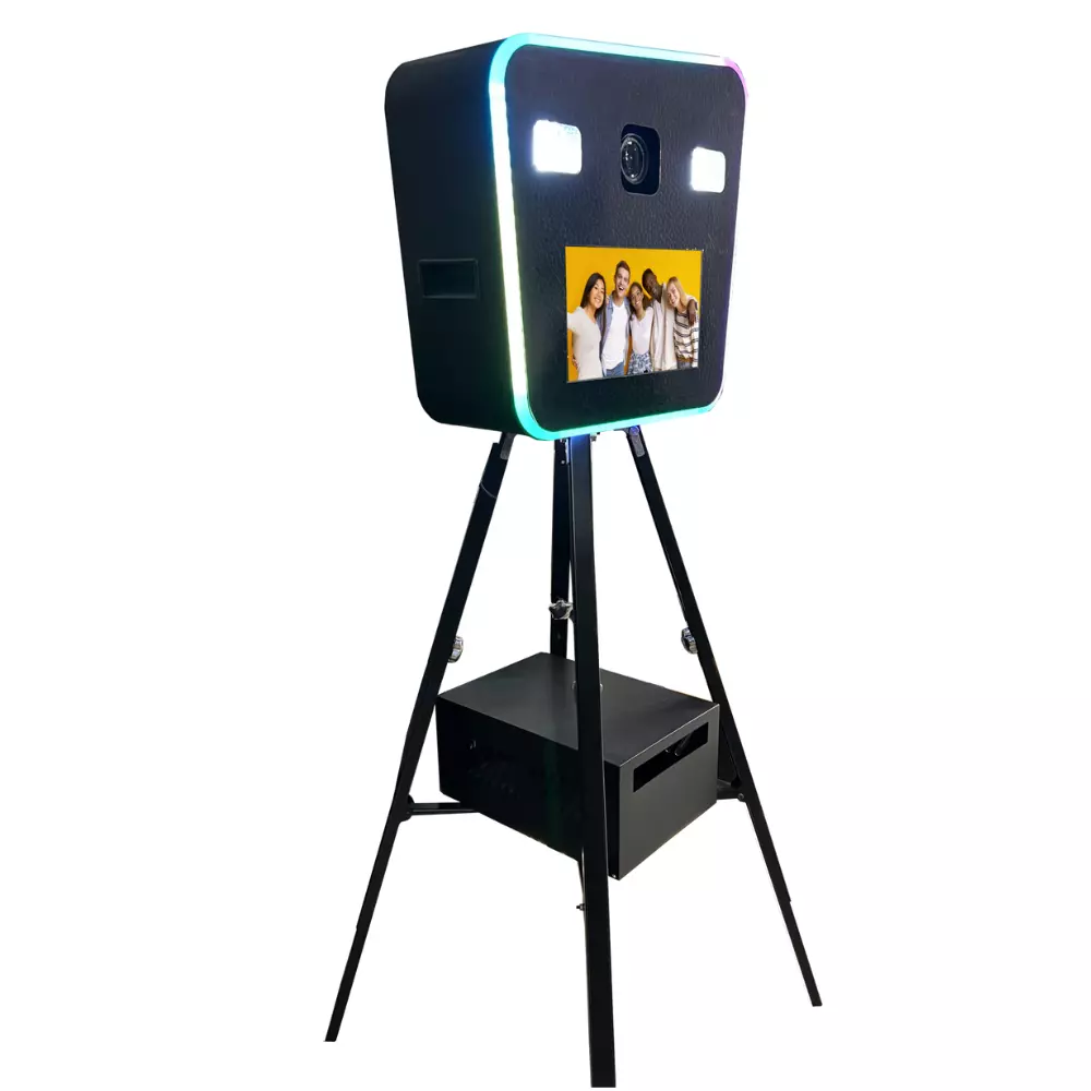 PB133B – Photobooth Noir Vertical 13.3 pouces design premium